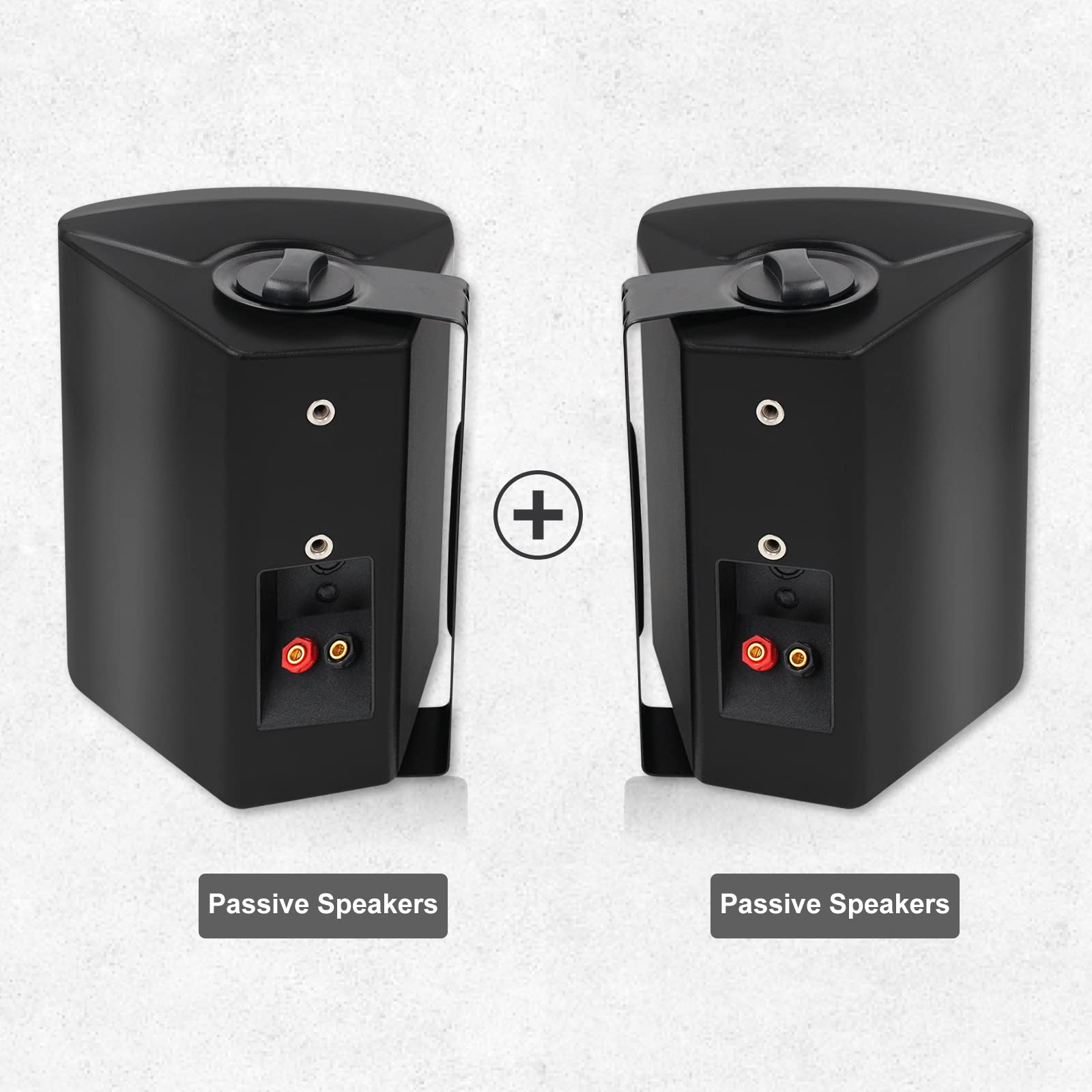 Amazon.com: Herdio 5.25 Inches Passive Outdoor Speakers Wired
